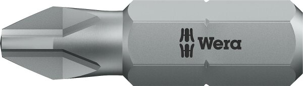 Phillips-Bit Wera 851/1 Z mit 1/4"-Antrieb, kurz, Zähhart, PH3 x 25 mm