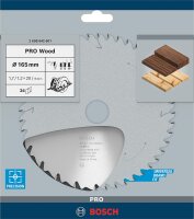 Kreissägeblatt BOSCH Ø 165 x 20 mit 24...