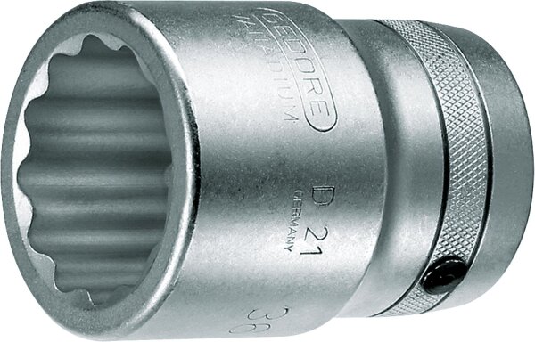 Steckschlüsseleinsatz GEDORE 1", 12-kant, kurz, SW 80 Länge 97mm
