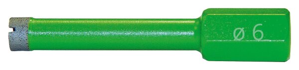 Fliesenhohlbohrkrone D=6,0x60 mm zum Bohren in Feinsteinzeug und Naturstein