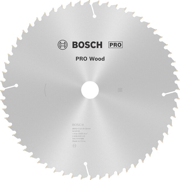 Kreissägeblätter BOSCH D=305x30mm 60 Zähne zum Sägen in Holz