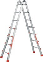 Teleskopleiter 4 x 3 Sprossen Industrieausführung...