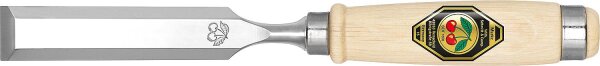 Kirschen Stechbeitel mit abgeflachtem Weißbuchenheft Breite: 6 mm