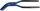 Falzzange blau lackiert Typ 805 Länge 280 mm  Maulbreite 60 mm