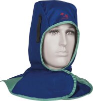 Schweißschutzhaube blau feuerfest EN 470