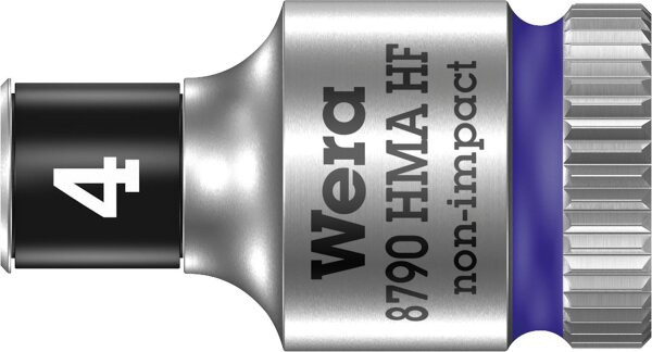 Außensechskant-Steckschlüsseleinsatz Wera 8790 HMA HF mit 1/4"-Antrieb, metrisch, kurz, mit Haltefunktion, SW 8,0 x 23 mm
