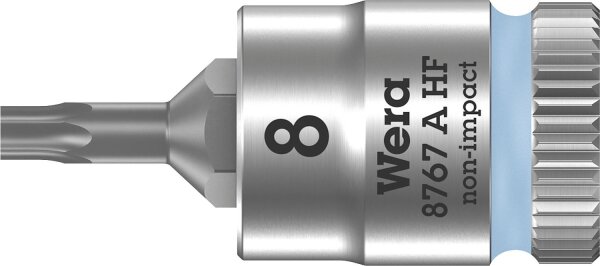 Torx®-Steckschlüsseleinsatz Wera 8767 A HF Bitnuss mit 1/4"-Antrieb, kurz, mit Haltefunktion, T40 x 28 mm