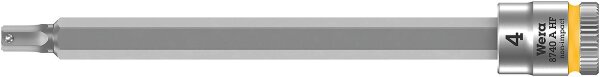 Innensechskant-Steckschlüsseleinsatz Wera 8740 A HF Bitnuss mit 1/4"-Antrieb, metrisch, lang, mit Haltefunktion, SW 6,0 x 100 mm