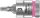 Innensechskant-Steckschlüsseleinsatz Wera 8740 A HF Bitnuss mit 1/4"-Antrieb, metrisch, kurz, mit Haltefunktion, SW 8,0 x 28 mm