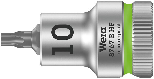 Torx®-Steckschlüsseleinsatz Wera 8767 B HF Bitnuss mit 3/8"-Antrieb, kurz, mit Haltefunktion, T25 x 35 mm
