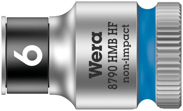 Außensechskant-Steckschlüsseleinsatz Wera 8790 HMB HF mit 3/8"-Antrieb, metrisch, kurz, mit Haltefunktion, SW 13,0 x 29 mm