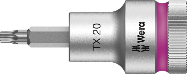 Torx®-Steckschlüsseleinsatz Wera 8767 C HF Bitnuss mit 1/2"-Antrieb, kurz, mit Haltefunktion, T45 x 60 mm
