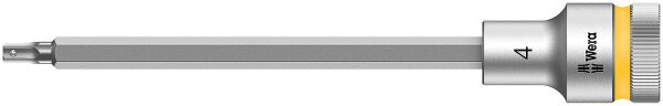 Innensechskant-Steckschlüsseleinsatz Wera 8740 C HF Bitnuss mit 1/2"-Antrieb, metrisch, lang, mit Haltefunktion, SW 6,0 x 140 mm