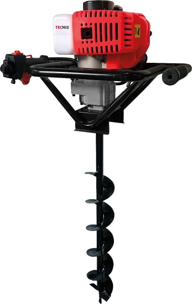 Erdbohrer-Set TECMIX EB 2000 Set mit Benzinmotor und Ø100mm Bohrer