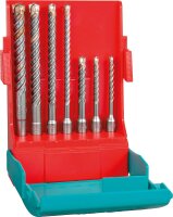 Hammerbohrerset HELLER® 7-tlg. 4Power mit SDS-Plus...