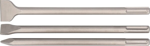 Meißelset HELLER® 3-tlg mit SDS-max Aufnahme Spitz-, Flach - und Spatmeißel
