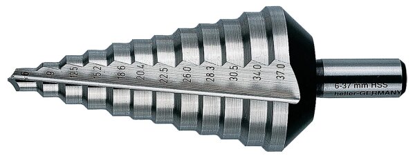 Stufenbohrer HELLER® HSS Ø 4 - 20 mm mit Zylinderschaft