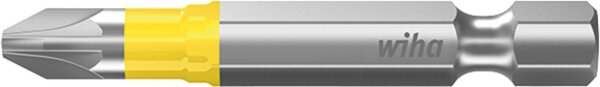 Kraftschrauber Pozidriv-Y-Bit wiha 7042Y mit 1/4"-Antrieb, lang, mit Torsions-Zone, PZ2 x 50 mm, VPE =  5 Stück