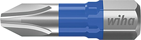 Kraftschrauber Phillips-T-Bit wiha 7011T mit 1/4"-Antrieb, kurz, mit Torsions-Zone, PH3 x 25 mm, VPE =  5 Stück