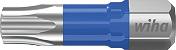 Kraftschrauber Torx®-T-Bit wiha 7015T mit 1/4"-Antrieb, kurz, mit Torsions-Zone, T40 x 25 mm, VPE =  5 Stück