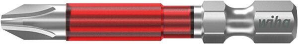 Kraftschrauber Phillips-TY-Bit wiha 7041TY mit 1/4"-Antrieb, lang, mit Torsions-Zone, PH2 x 49 mm, VPE =  5 Stück