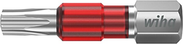 Kraftschrauber Torx®-TY-Bit wiha 7015TY mit 1/4"-Antrieb, kurz, mit Torsions-Zone, T15 x 29 mm, VPE =  5 Stück