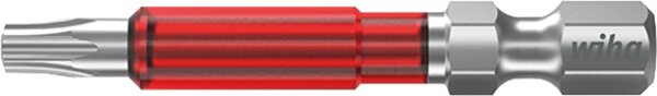 Kraftschrauber Torx®-TY-Bit wiha 7045TY mit 1/4"-Antrieb, lang, mit Torsions-Zone, T25 x 49 mm, VPE =  5 Stück