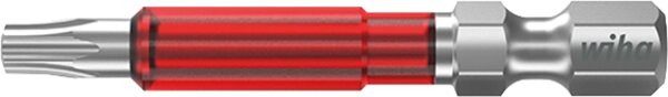 Kraftschrauber Torx®-TY-Bit wiha 7045TY mit 1/4"-Antrieb, lang, mit Torsions-Zone, T30 x 49 mm, VPE =  5 Stück