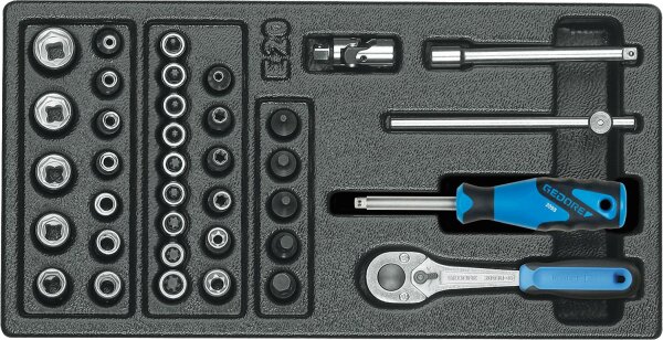 Steckschlüssel-Satz GEDORE 1500 ES-20, 37-teilig 1/4"