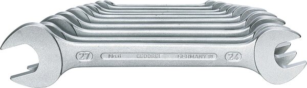 Doppelmaulschlüsselsatz GEDORE 10-teilig, SW 6-27mm