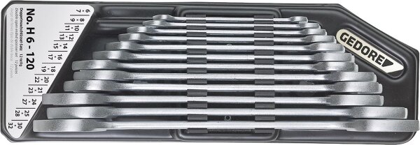 Doppelmaulschlüsselsatz GEDORE 12-teilig, SW 6-32mm