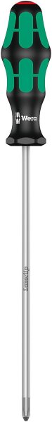 Phillips-Schraubendreher Wera 350 Kraftform Plus-Serie 300, Klinge rund, Lasertip-Spitze, PH2 x 200 mm