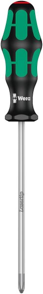 Phillips-Schraubendreher Wera 350 Kraftform Plus-Serie 300, Klinge rund, Lasertip-Spitze, PH2 x 150 mm