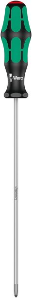 Phillips-Schraubendreher Wera 350 Kraftform Plus-Serie 300, Klinge rund, Lasertip-Spitze, PH1 x 200 mm