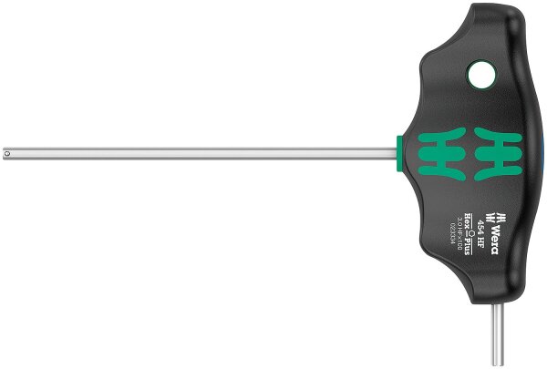 Innensechskant-Schraubendreher WERA 454 HF Serie 400 Quergriff, Hex-Plus, mit Haltefunktion, SW 3,0 x 100 mm