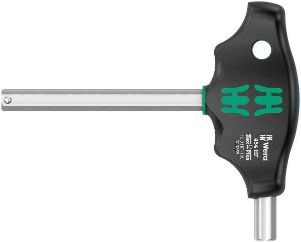Innensechskant-Schraubendreher WERA 454 HF Serie 400 Quergriff, Hex-Plus, mit Haltefunktion, SW 10,0 x 100 mm