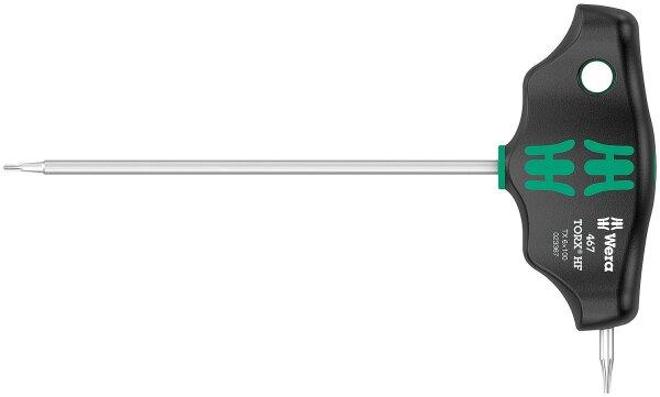 Torx®-Schraubendreher WERA 467 HF Serie 400 Quergriff, mit Haltefunktion, T6 x 100 mm