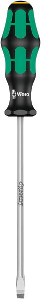 Schlitz-Schraubendreher Wera 344 Kraftform Plus-Serie 300, Werkstattklinge, Klinge rund, Lasertip-Spitze, SL8,0 x 1,6 x 175 mm