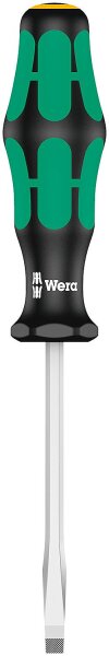 Schlitz-Schraubendreher Wera 334 SK Kraftform Plus-Serie 300, Klinge Sechskant, Lasertip-Spitze, SL3,5 x 0,6 x 100 mm