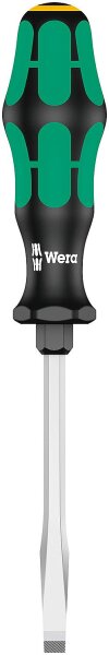 Schlitz-Schraubendreher Wera 334 SK Kraftform Plus-Serie 300, Klinge Sechskant, Sechskant-Schlüsselhilfe, Lasertip-Spitze, SL5,5 x