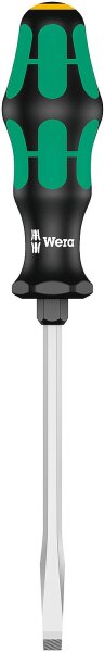 Schlitz-Schraubendreher Wera 334 SK Kraftform Plus-Serie 300, Klinge Sechskant, Sechskant-Schlüsselhilfe, Lasertip-Spitze, SL7,0 x