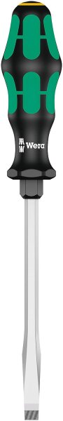 Schlitz-Schraubendreher Wera 334 SK Kraftform Plus-Serie 300, Klinge Sechskant, Sechskant-Schlüsselhilfe, Lasertip-Spitze, SL9,0 x