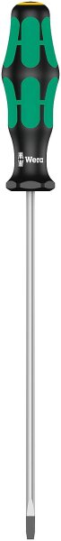 Schlitz-Schraubendreher Wera 335 Kraftform Plus-Serie 300, Elektrikerklinge, Klinge rund, SL3,0 x 0,5 x 150 mm