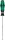 Schlitz-Schraubendreher Wera 335 Kraftform Plus-Serie 300, Elektrikerklinge, Klinge rund, Lasertip-Spitze, SL5,5 x 1,0 x 150 mm