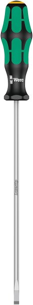 Schlitz-Schraubendreher Wera 335 Kraftform Plus-Serie 300, Elektrikerklinge, Klinge rund, Lasertip-Spitze, SL5,5 x 1,0 x 200 mm