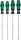 Schraubendreher-Satz Wera 335/350/355/4 Kraftform Plus, Lasertip, Länge (mm): 200, 4-teilig