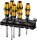 Schraubendreherset WERA 6-teilig,Serie 900 Schlagkappe Schlitz-,Phillips