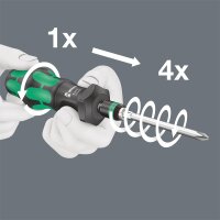Bit-Set WERA 19-teilig,Schlitz,Phillips, Pozidriv,TORX,Innensechskant