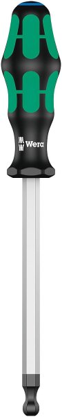 Innen-Sechskant-Kugelkopf-Schraubendreher WERA 352 Kraftform Plus-Serie 300 Black Point-Spitze 10,0x150mm