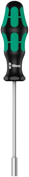 Außensechskant-Schraubendreher (Steckschlüssel) Wera 395 Kraftform Plus-Serie 300, Klinge rund, SW 10,0 x 125 mm